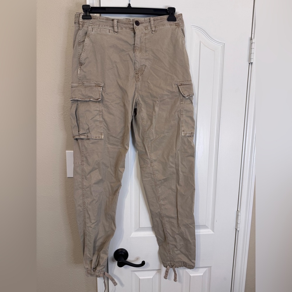 American Eagle Men's Flex Cargo Jogger Pants - Khaki size 30 x 34
